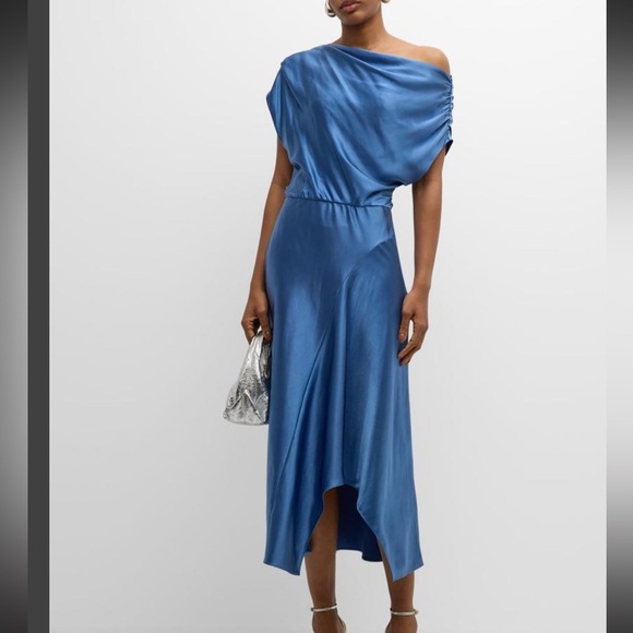 NWT A.L.C. Jasmine Midi Satin Dress - Picture 1 of 14